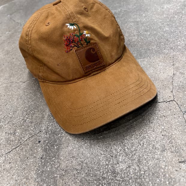 칼하트 오데사 자수 볼캡 브라운