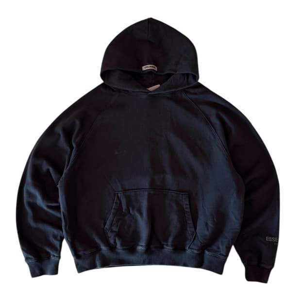 피어오브갓 에센셜 후드티 블랙