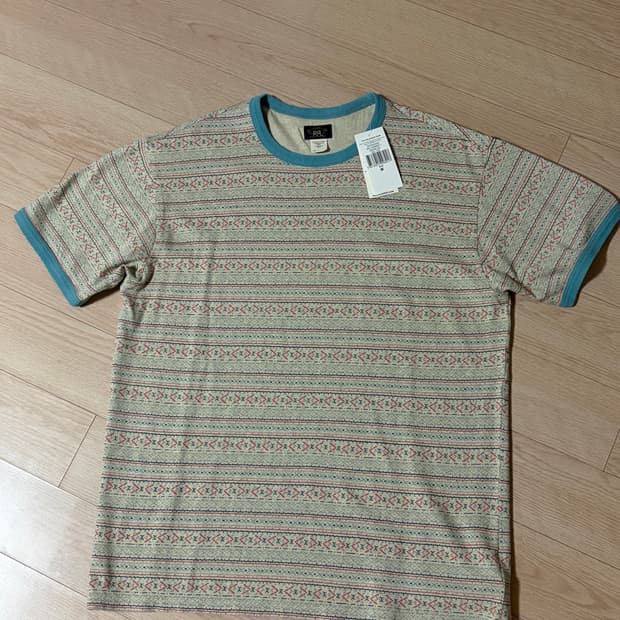 (M) RRL 26SS 프린트 저지 링거티 M 더블알엘