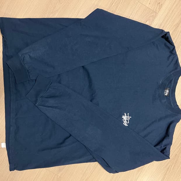 스투시 네이비 롱슬리브