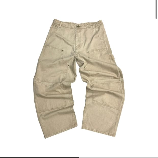 Cutted Double Knee Pants 탄