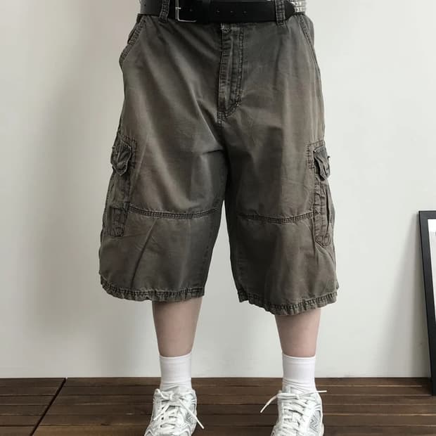 Buckle Black Cargo Shorts