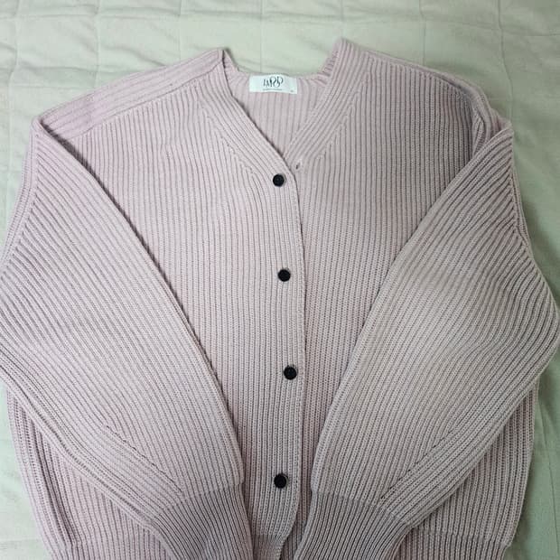 엘무드 브룩 핑크 가디건 44사이즈