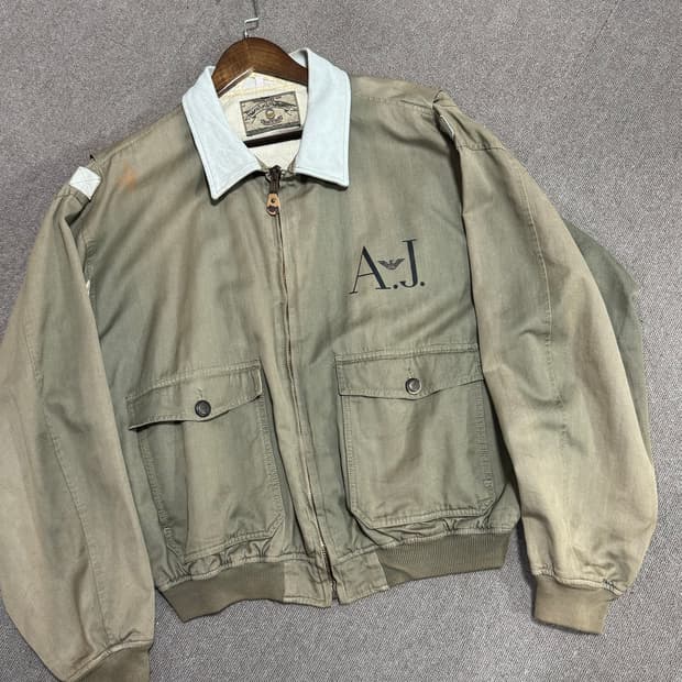 80s Armani jeans B-10 flight jacket
