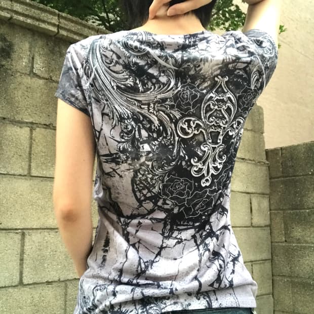 00s oriental vintage top