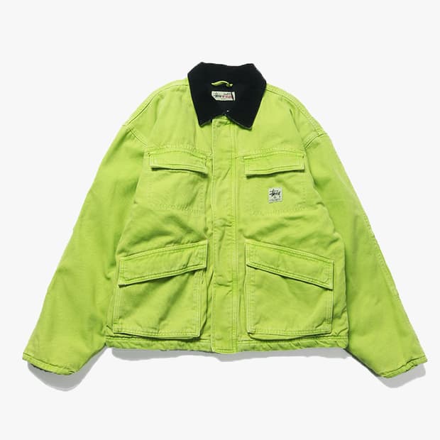 STUSSY - 22FW WASHED CANVAS WORK JACKET