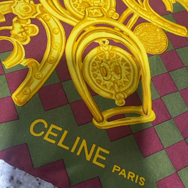 셀린느 정품 실크100 스카프