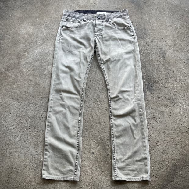 back zipper straight jean