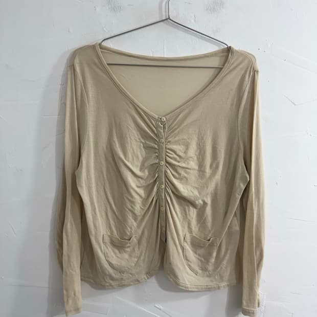 shirring cardigan