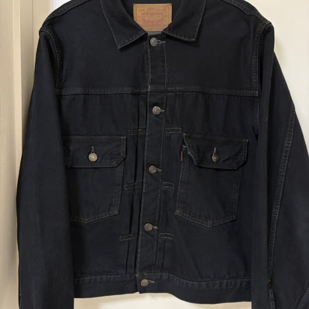 리바이스빈티지클로딩 LVC1953 TYPE2 507XX 블랙리자드 M40