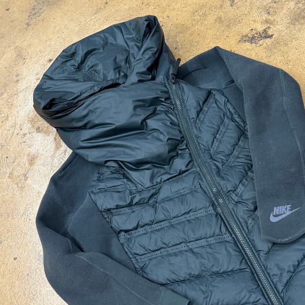 [정품/XS] 나이키 패딩 후드집업 그린 b18