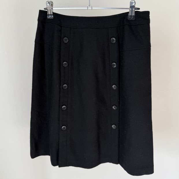 빈티지 버튼 스커트