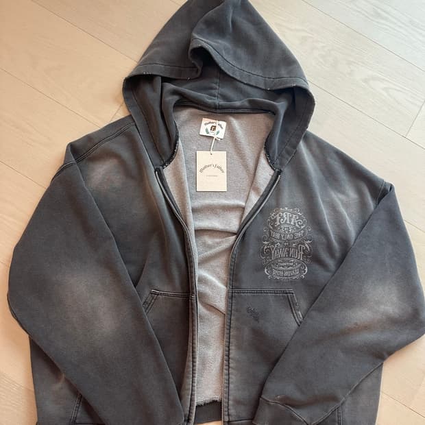 마더스파더 빈티지가공 후드집업 판매