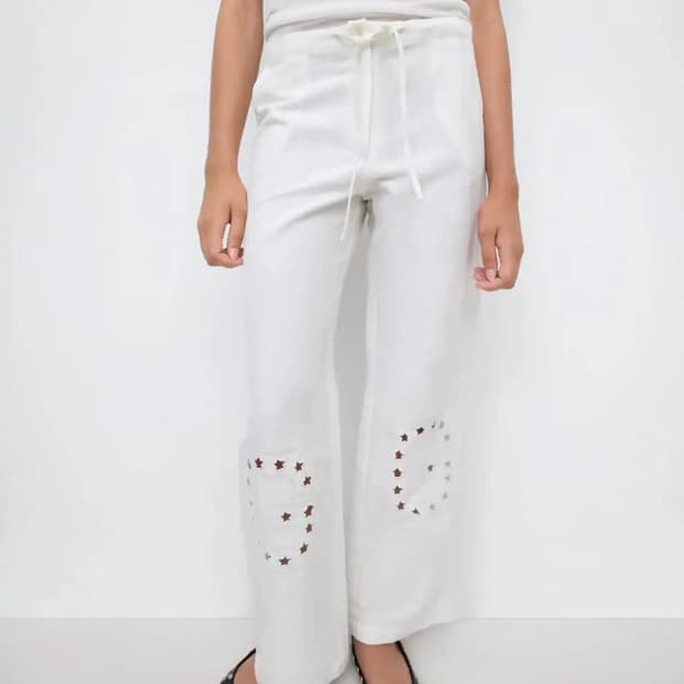 gimaguas white gima lounge pants (L)