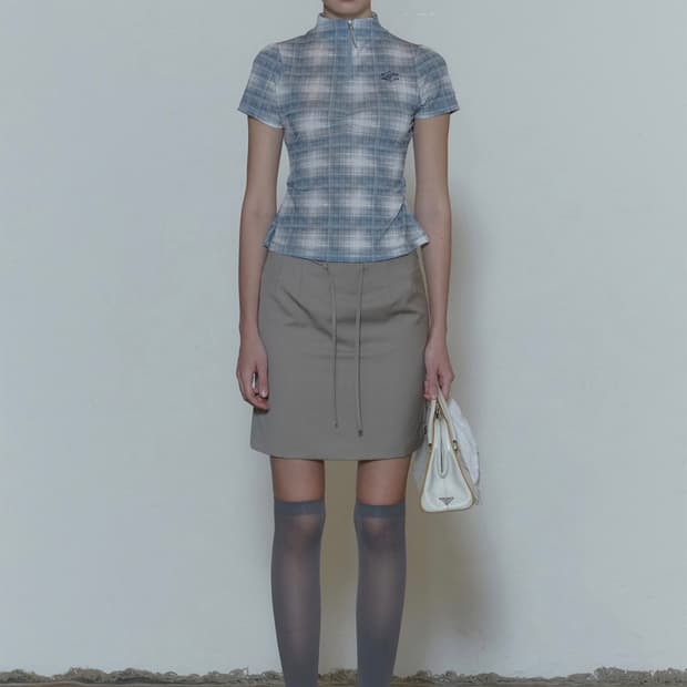 스컬프터 긱 하프 집업 블루 그레이 (M)