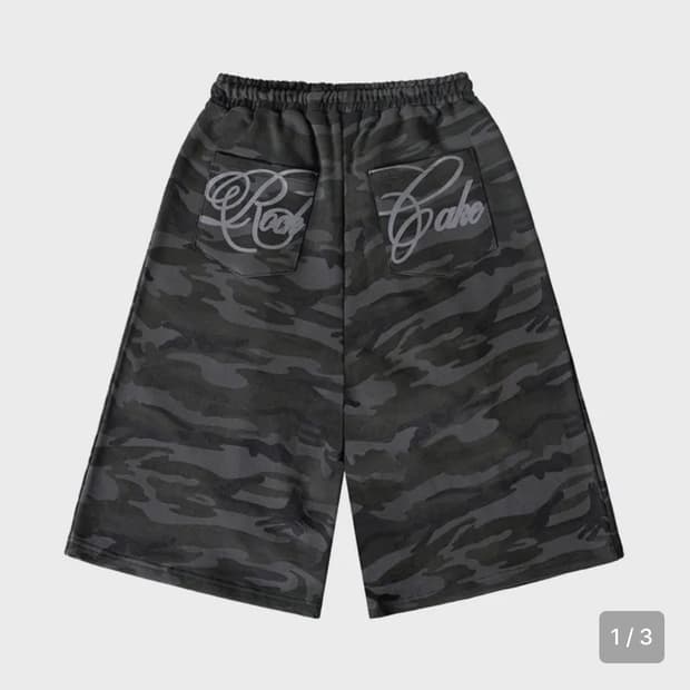 락케이크 카모 스크립트 버뮤다 팬츠