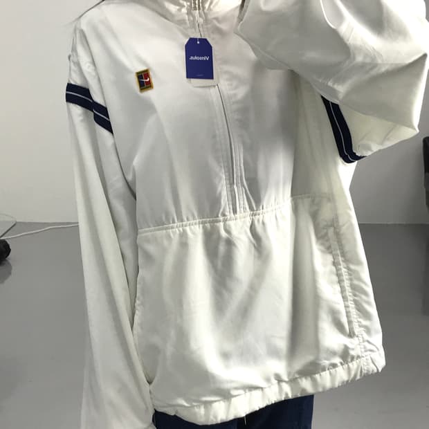Nike 90s Half-Zip Windrunner White