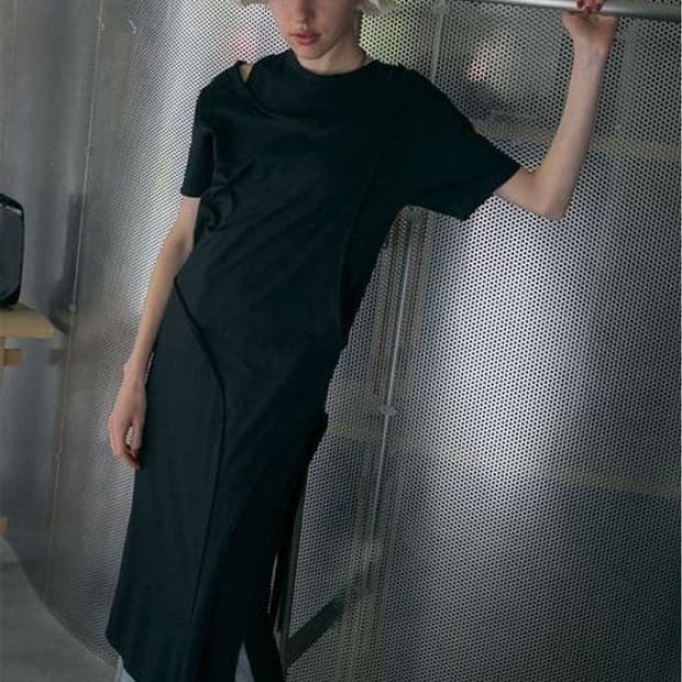 Twist Long Tee Dress