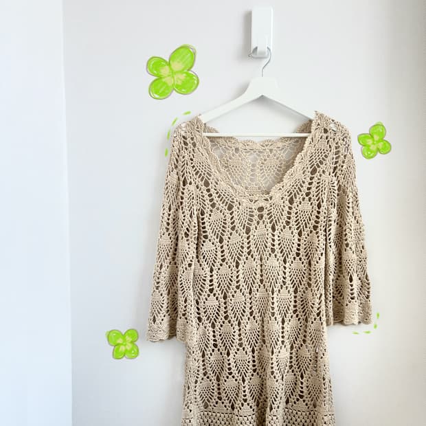 하구미 모리걸 그물 원피스