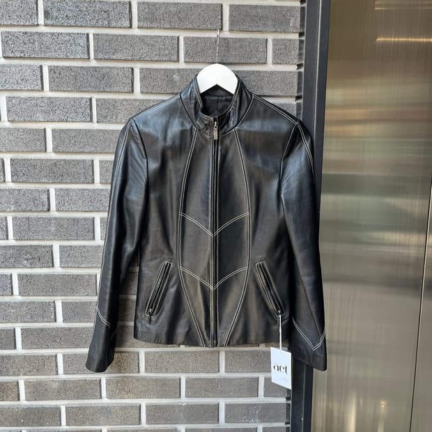 Pierre Cardin 피에르가르뎅 스티치 양가죽자켓