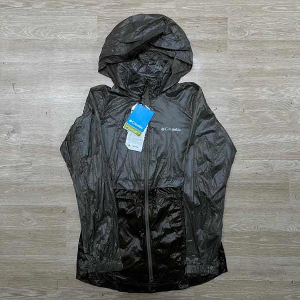 컬럼비아 옴니쉴드 여성 로고 바람막이 후드자켓 [브라운] S/90