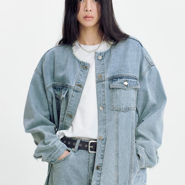 아비에무아 칼라리스 데님 트러커 재킷