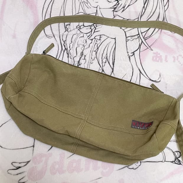 Vintage Canvas Duffel Bag Khaki