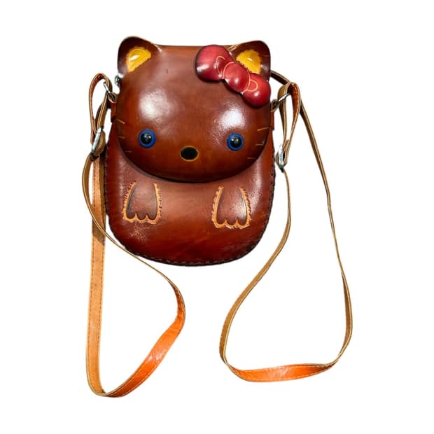 [Hello Kitty] 헬로키티 핸드메이드 레더 미니 백팩
