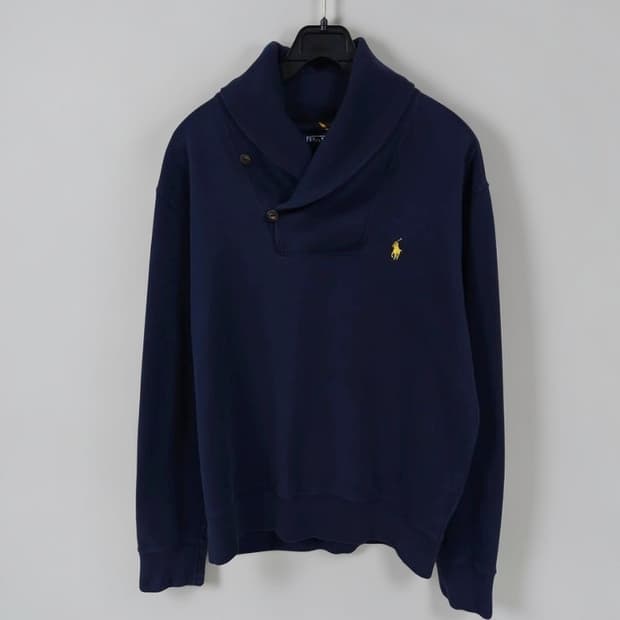 L사이즈 Polo 폴로 랄프로렌 숄카라 맨투맨 네이비