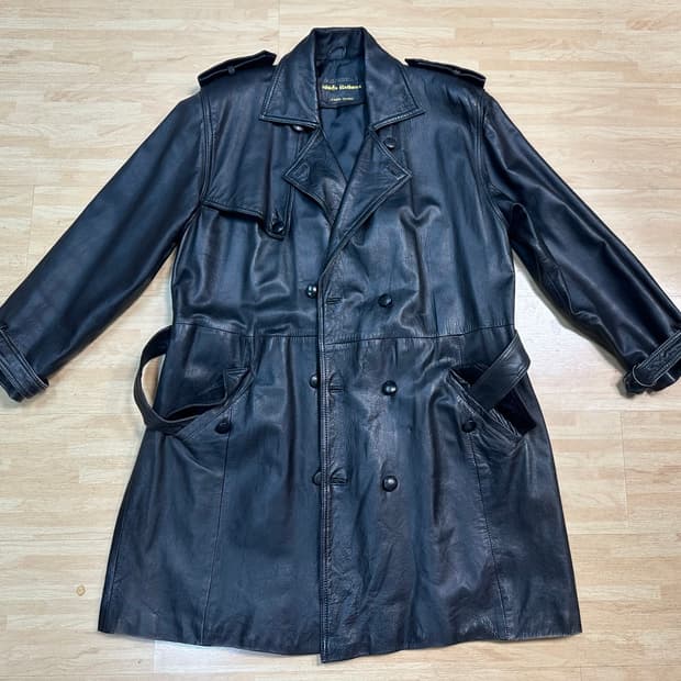 남성 양가죽 트렌치 코트