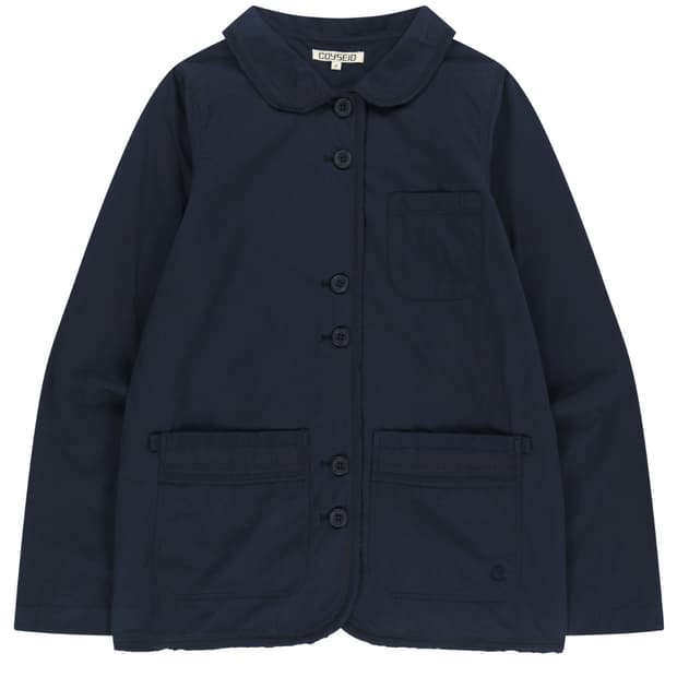 코이세이오 자켓 Raw edge cotton jacket navy