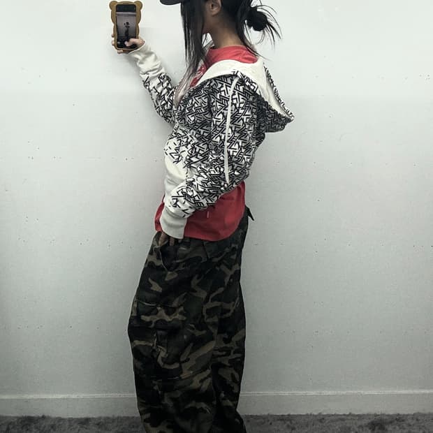 디젤 프린팅 후드집업