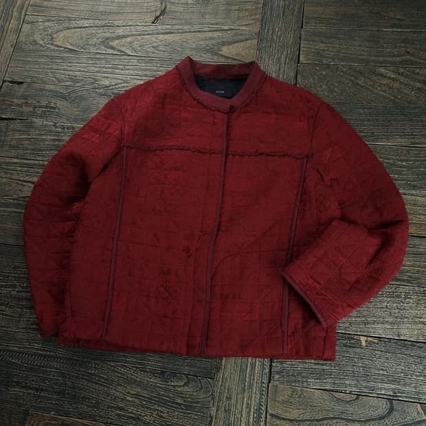 [시스템] 빈티지 에스닉 퀼티드 자켓 레드 M18830
