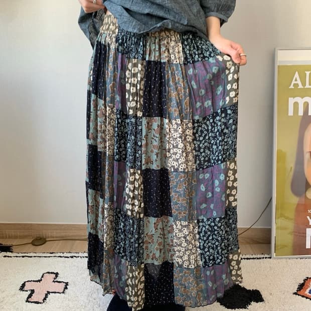 90s Antre patchwork skirt