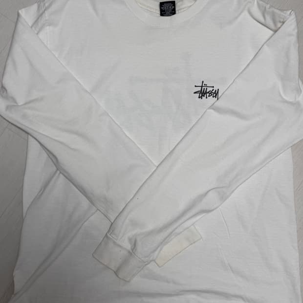 스투시 롱슬리브 화이트 xl