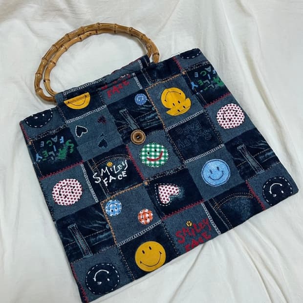 Vintage y2k Denim Tote Bag