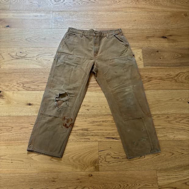 00s 칼하트 더블니 팬츠