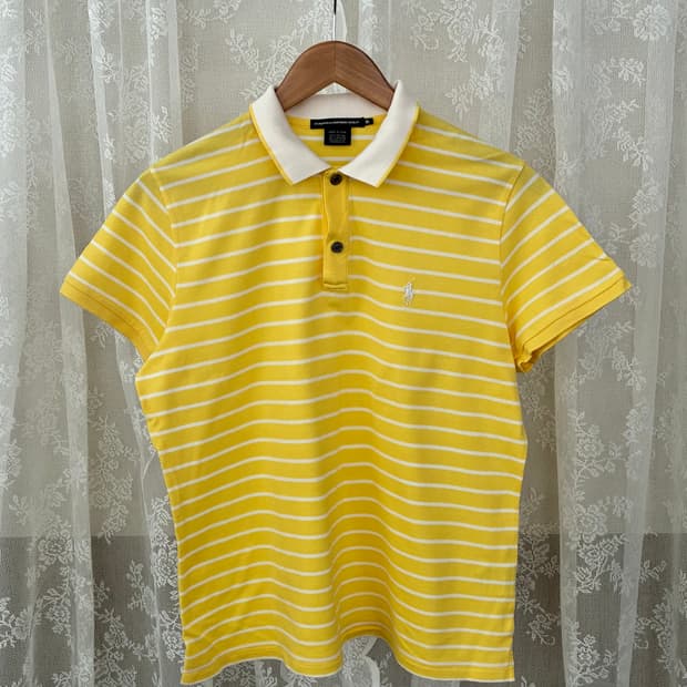 XL) 폴로 랄프로렌 골프 스트라이프 반팔 카라티