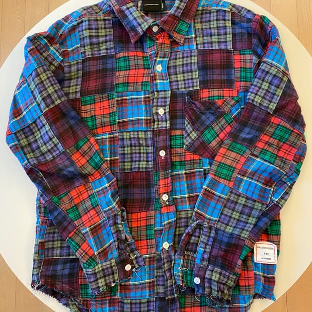 그랜드캐니언 2000s 패치워크 셔츠 디아프바인 바잉 일본 브랜드