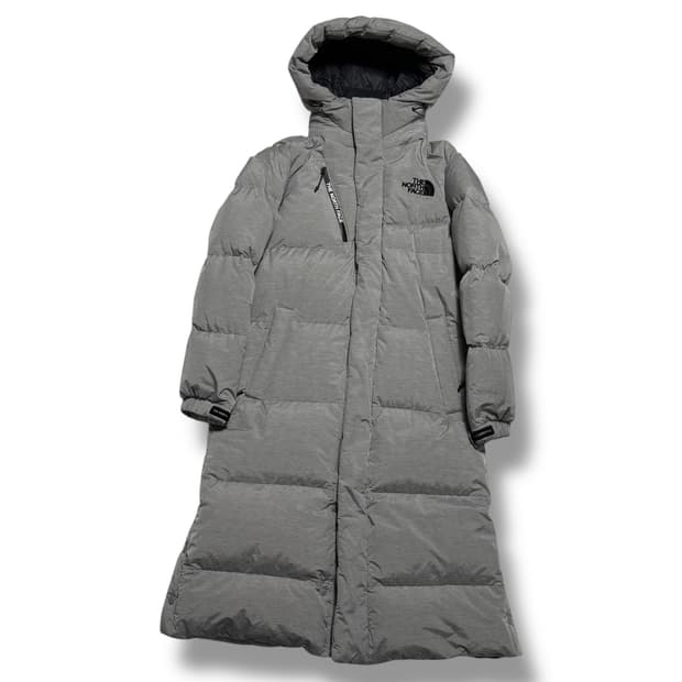 The North Face 그레이 슈퍼 에어 다운 롱패딩