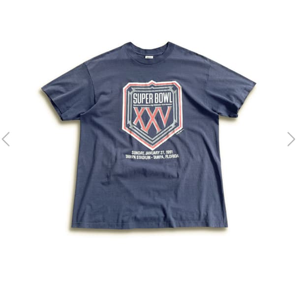 90s Faded Super Bowl XXV 1991 USA Single