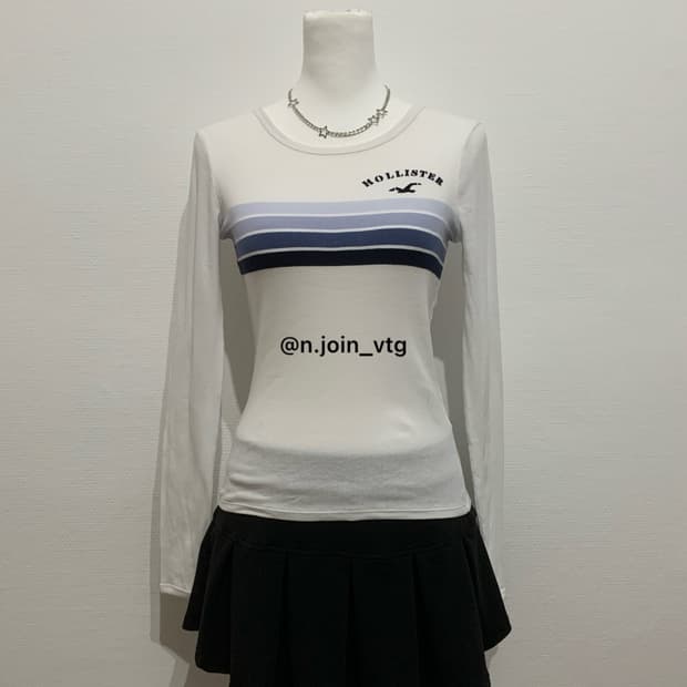 홀리스터 화이트 롱슬리브