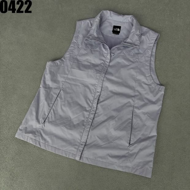 노스페이스 여성 바람막이 조끼 라벤더 m