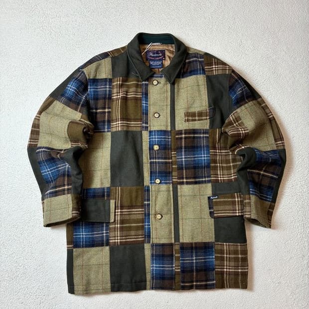 파코네이블 FACONNABLE 90's 패치드 울 코트 PN7995
