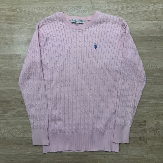 Us폴로 케이블 니트