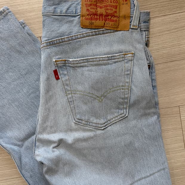 리바이스 501 연청 30x30