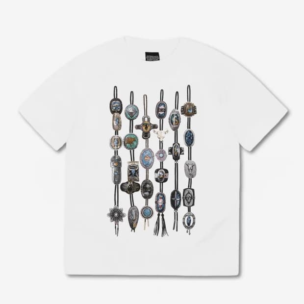 BOLO TIE HALF SLEEVE TEE (WHITE)
