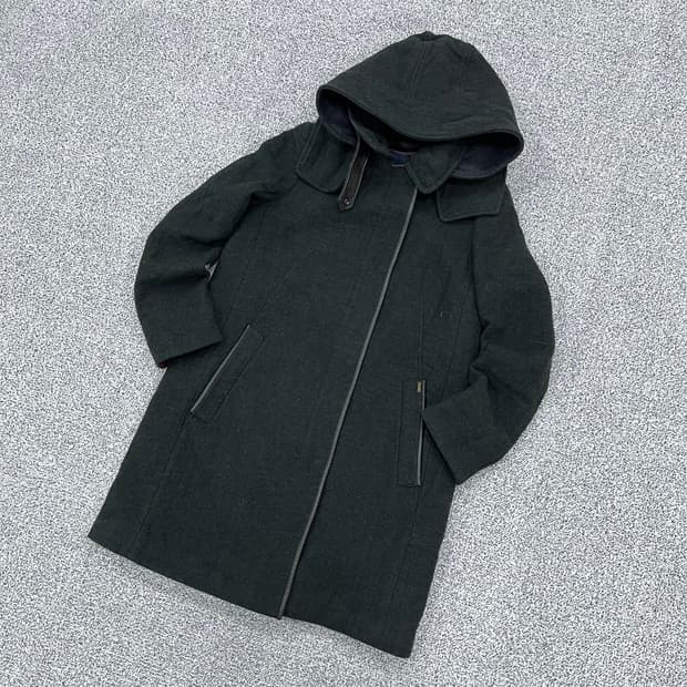 90 헤지스 여성 울 후드 코트 0327M