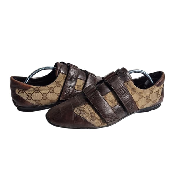 250) GUCCI 구찌 아카이브 벨크로 스트랩 로우 스니커즈