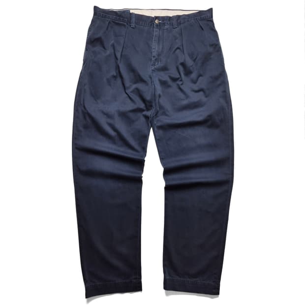 [34x32] 폴로 랄프로렌 00s 투턱 치노팬츠 네이비